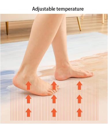 Buy Retro Electrically Heated Floor Mats - Adjustable Temperature & 12-Hour Timer | Winter Heating Carpets for Cozy Comfort - Buy Online on SooperMarket.com
