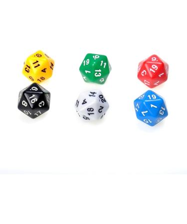 SmartDealsPro 10-Pack D20 Polyhedral Dice for DND RPG MTG - Color 1 - Buy Online on SooperMarket.com