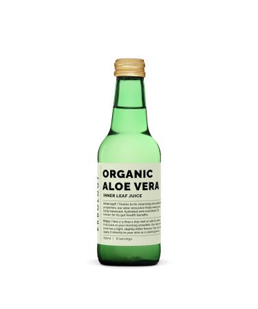 Erbology Organic Aloe Vera Inner Leaf Juice 250ml - 8 Servings - Acemannan Polysaccharides 2500mg/l - Sustainably Sourced in Spain - Unfiltered Undiluted and Unsweetened - No preservatives