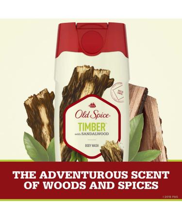 Old Spice Timber Body Wash for Men - Sandalwood Scent 25 Fl Oz (4 Pack) - Buy Online on SooperMarket.com