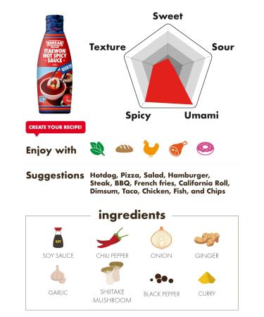 Korean Street Sauce (Hot Chili) - Authentic 2 Pack for Spicy Cuisine | International Shipping Available - Buy Online on SooperMarket.com