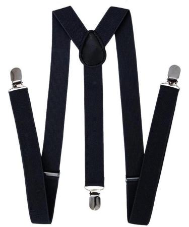 Buy Aonat Heavy Duty Men's Braces Durable Elastic Y-Form Adjustable Extra Strong Clips Fits All Sizes Black 2.5 cm Wide - Buy Online on SooperMarket.com