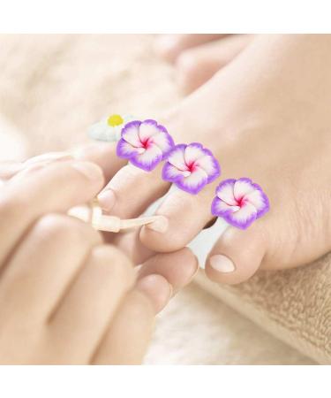 FRCOLOR Silicone Flower Toe Separator Spacers - 2 Boxes Manicure Toe Stretchers for Women Men - Reusable Toenail Cushions Style 2 - Buy Online on SooperMarket.com