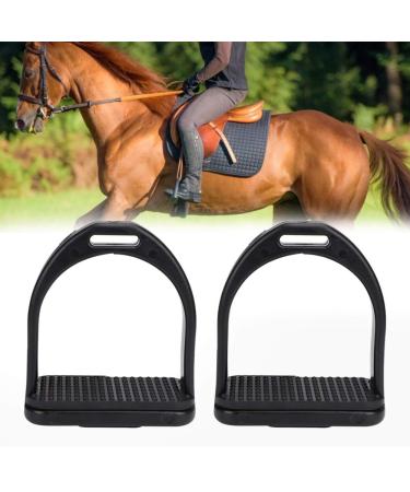 2Pcs Horse Stirrup Plastics Horse Riding Stirrup High Strength Equestrian Stirrups with Non-slip Rubber Pad (Big)