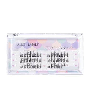 Arison Lashes Manga Cluster DIY Eyelash Extensions - Natural Look Wispy Anime Cosplay False Eyelashes with Bottom Lashes - Easy to Use for Beginners - 1 Pack - Buy Online on SooperMarket.com