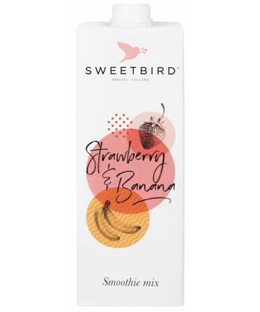 Sweetbird Strawberry & Banana Smoothie 1 Litre - Vegan Friendly