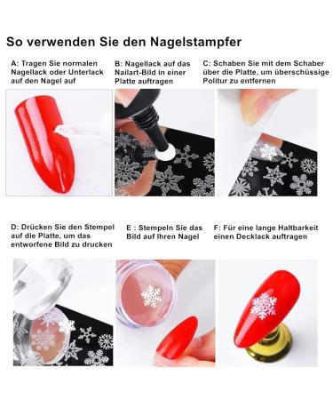 Norhogo Nail Art Stamper & Schaber - Silicone Nail Stamp for DIY Manicure French Nails & Nail Transfer (1PC) - Perfect for Paint UV Gel & Acrylic - Buy Online on SooperMarket.com