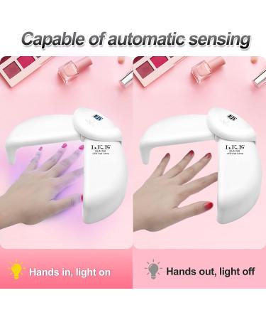 Professional 54W UV Nail Lamp for Gel Nail Polish Kit - Pink - Buy Online on SooperMarket.com