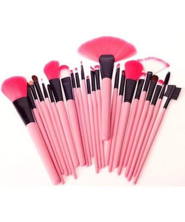 XLKJ 24 Pieces Makeup Brush Set - Premium Cosmetic Brushes with Bag (Pink) | Best International Shipping - Buy Online on SooperMarket.com