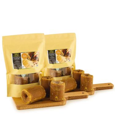 2 Packs NONA MANIS Coconut Palm Sugar Gula Melaka Caramel Pure Flower Sap Sugar Juice Original Malaysia (Gula Malacca) Premium Quality Nisan Nise Kerek 35.2oz (1kg)