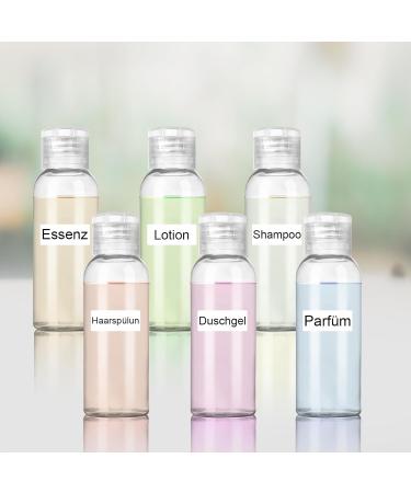 Buy Kornerain 12stk 80ml Travel Bottle Set - Transparent Containers for Shampoo Conditioner & Lotion - Perfect for Hand Luggage - Buy Online on SooperMarket.com