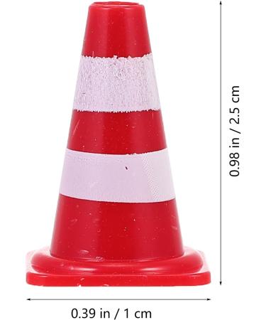 Toyandona 50 Mini Traffic Cone Set - Kids Warning Cones & Fairy Garden Accessories - Perfect Gift for Dollhouse & Mini Landscape Decoration - Buy Online on SooperMarket.com