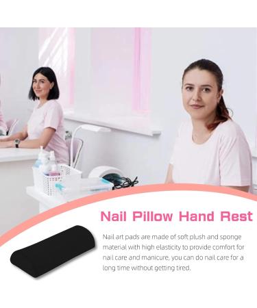 Felenny Nail Art Rest Cushion Detachable Sponge Zipper Design Nail Pillow Hand Rest Professional Salon Hand Arm Holder Manicure Pillow Nail Cushion For Makeup Cosmetic Tools Black - Buy Online on SooperMarket.com