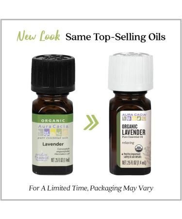 Buy Aura Cacia Organic Lavender Essential Oil - Pure 0.25 fl oz (7.4 ml) for Relaxation - Buy Online on SooperMarket.com