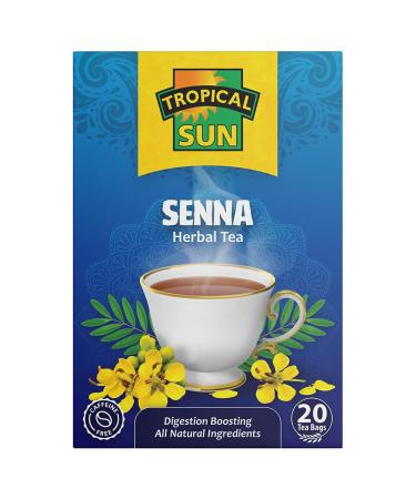 Tropical Sun Senna 20 Tea Bags Caffeine Free with Natural Ingredients