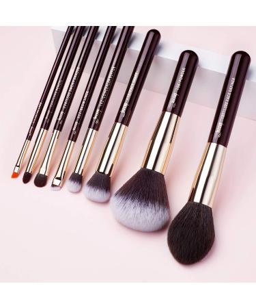 Jessup 15 Pcs Professional Makeup Brush Set - Synthetic Hair & Wooden Handle for Face Eye Foundation Powder & Eyeliner - International Shipping Available - Buy Online on SooperMarket.com