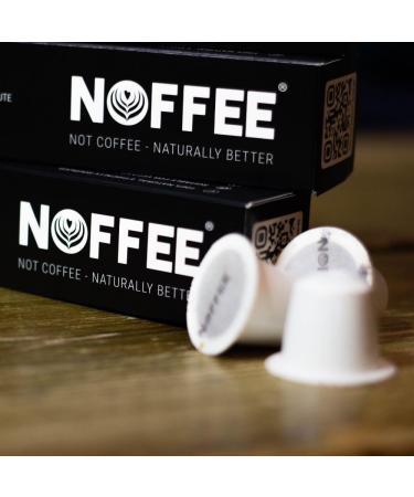 Noffee Premium Chicory Coffee Alternative - Caffeine-Free & Gut-Friendly - Vegan & Gluten-Free - Sustainably Sourced Medium to Dark Blend - 8 Compostable Pods - Buy Online on SooperMarket.com