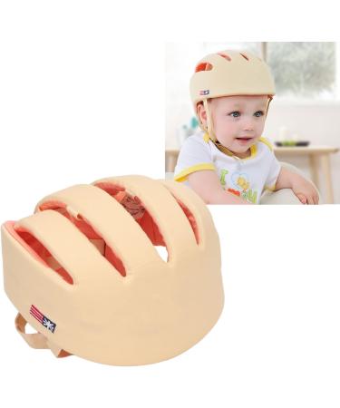 Buy Baby Safety Helmet - Adjustable Cotton Safety Hat for Walking & Crawling | Impact Resistance - Beige - Buy Online on SooperMarket.com
