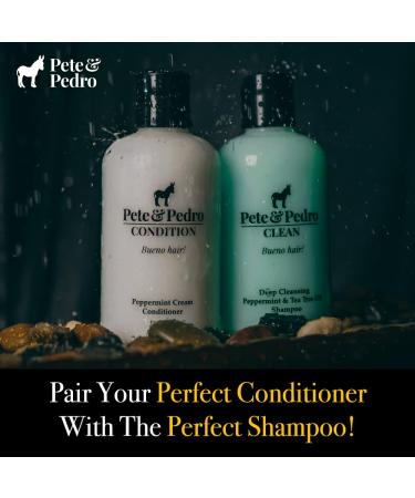 Pete & Pedro Peppermint Daily Conditioner | Hydrating Cream for Dry & Damaged Hair (8.5 oz) - Buy Online on SooperMarket.com