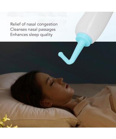 Gentle Nasal Rinse Kit 500mL - Congestion Relief Softens Mucus Easy to Use Suitable for All Ages with 2 Nozzles - Buy Online on SooperMarket.com