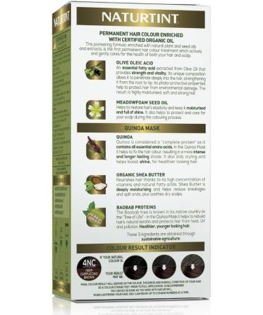 Naturtint 4NC Deep Cappuccino Brown Permanent Hair Colour - Ammonia Free with Grey Coverage, Nourishment, and Protection - Buy Online on SooperMarket.com