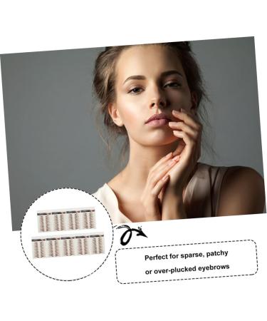 CANIGHT 9 Sheets Eyebrow Transfer Stickers Makeup Brow Sticker False Eyebrows Dark Brown 21x14.7cm Brown - Buy Online on SooperMarket.com