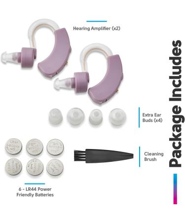 Set of 2 Small Noise-Reducing Digital Devices for Adults, Seniors & Women - Purple - Buy Online on SooperMarket.com