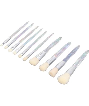 Powder Brush 10 Pieces Ergonomic Professional Makeup Brush Set Soft Skin-Friendly for Party and Daily Life - Buy Online on SooperMarket.com
