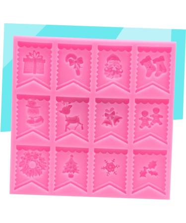 Cabilock 3pcs Silicone Molds DIY Baking Molds Xmas Fondant Christmas Mold Silicone Bunting Fondant Mold Fudge - Buy Online on SooperMarket.com