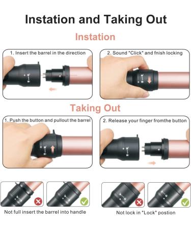 Curling Wand Set - 3 in 1 Interchangeable Ceramic Hair Curling Wands with Heat Resistant Glove - Buy Online on SooperMarket.com