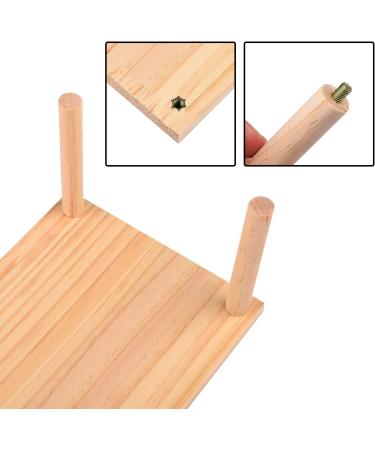 NAUZE Wooden Hamster Platform Toy Hamster Stand Platforms Perches for Small Animals Natural Toys Cage Accessories for Mouse Gerbil Rat Chinchilla - Buy Online on SooperMarket.com