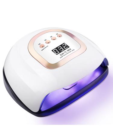 Neflsi 220W LED UV lamp nail dryer for nails 57 LED nail lamp with 10/30/60/99s Timer Infrared sensor hardening lamp lamp for nails fast drying nail lamp for finger/toenail gel