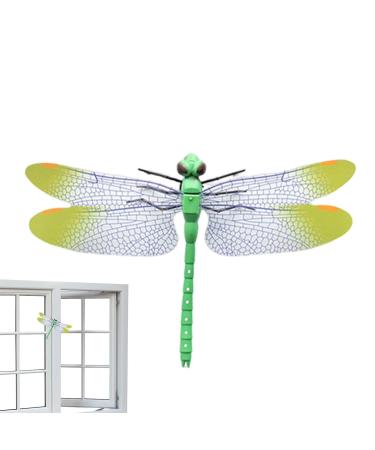 Siopob Fly Repeller Pendant Dragonfly Shape Lifelike Gnat Trapper Realistic Fly Trap Portable Safe Harmless Gnat C-atcher Fly Repeller for Camping Fishing Climbing Outings Hiking 14cm Dragonfly Green Brooch