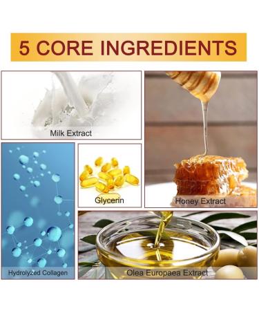 CCKULOOB Hand Mask 4 Pairs Moisturizing Hand Mask Hand Skin Repair Renew Mask that Enriched with Collagen Shea Butter and Vitamin-E to Revive Dry Rough and Cracked Skin (2 Lavender +2 Honey) 4 Packs 2 Pairs Lavender+ 2 Pairs Milk Honey - Buy Online on SooperMarket.com