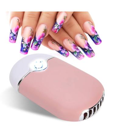 USB Portable Fan Extension Eyelashes Dryer MultiFunctional Nail Art Nail Polish Fan for Salon and Personal(1#)