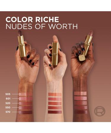 L'Or al Paris Lipstick 601 Worth It | Silky Finish 12-Hour Moisture & 75% Nourishing Ingredients | Color Rich Satin Nude - Shop Now! - Buy Online on SooperMarket.com