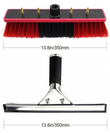 Telescopic Rod Cleaning Brush Water Fed Pole Kit Window Cleaning Pole 3-11m Water Fed Telescopic Brush Angle Adjustable Band Scraper for Photovoltaic Panel Cleaning Trucks 35cm Brush Head 4M/13FT - Buy Online on SooperMarket.com