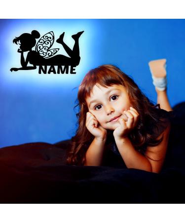 Personalized Fairy Elf LED Night Light - 13 MDF Colors 7 LED Options | Unique Slumber Light for Kids' Rooms & Gifts - Buy Online on SooperMarket.com