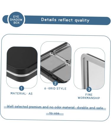 FOYTOKI 1 Set Eye Shadow Box DIY Blusher Container Fillable Eyeshadow Container Refillable Blusher Container Travel Eyeshadow Container Refillable Lipstick Container Makeup Supplies - Buy Online on SooperMarket.com