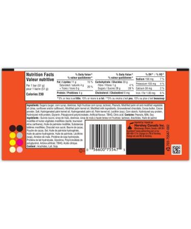 REESE'S + Nougat Chocolate and Peanut Butter Candy Bar Holiday Candy 51g (Pack of 18) - Buy Online on SooperMarket.com