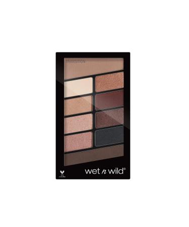 Wet n Wild Color Icon 10 -Pan Palette - eyeshadow pallet -10 colors mix of shimmer and matt eyes shadows for day and evening look - extreme hold easy to blend - vegan - nude awakening