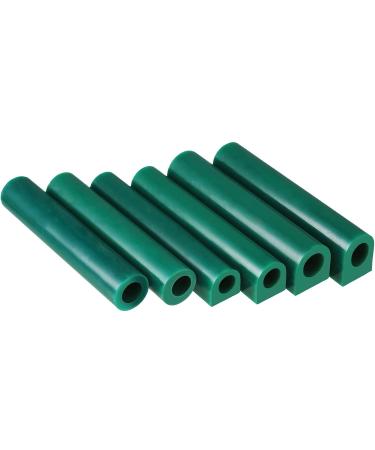 6 Pieces Carving Wax Ring Tube Green Ring Carving Wax Hole Round Wax Tubes Ring Hard Modeling Wax for Jewelry Ring Casting Mold Kit Ring Making, Different Sizes