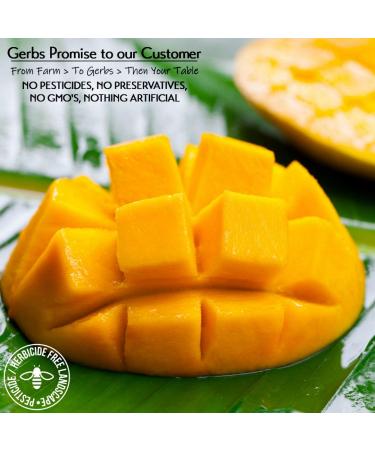 GERBS Dried Mango Cubes 2 LBS - Sweet & Allergy-Free | Vitamin B Boost | Gluten & Peanut Free - Buy Online on SooperMarket.com