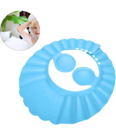 Baby Bathing Hat 6.6in Diameter Kids Shampoo Hat Silicone Ear Shower Hat for Children(Blue) - Buy Online on SooperMarket.com