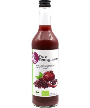 Organic pomegranate juice 100% direct juice naturally cloudy cold pressed unfiltered 100% organic (DE- KO-005) 500 ml pomegranate 500 ml (1 pack)