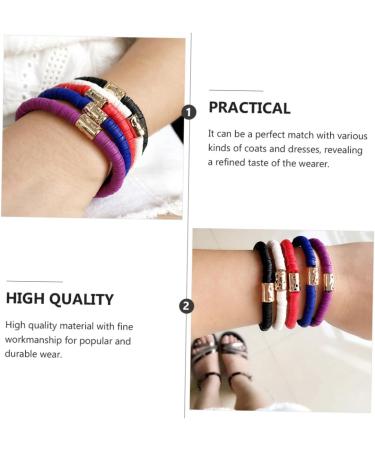 TENDYCOCO 3pcs Clay Bracelet Polymer Clay Manual Jewelry 18X0.6cmx2pcs Blackx2pcs - Buy Online on SooperMarket.com