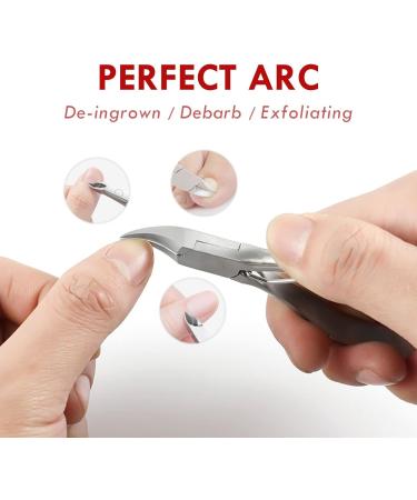 Professional Stainless Steel Cuticle Nippers - Precision Tool for Removing Excess Skin & Barbs on Fingers and Toes | International Shipping - Buy Online on SooperMarket.com