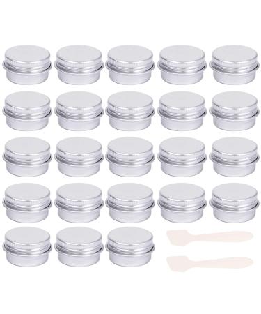 23 Pcs Empty Cosmetic Jars 5ml Sample Containers Pots Bottles sample pots for cosmetics Travel Cosmetic Jar Pots with Lids travel pots for cream travel cream pots for toiletries Aluminium-5ml