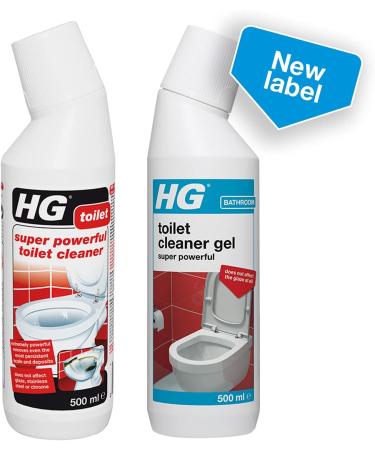 HG Vinyl Cleaner Extra Strong 79 Highly Concentrated Mopping Cleaner & Polish/Coating Remover 1 Litre (150100106) & Toilet Cleaner Gel Super Powerful Limescale & Stain Remover (500 ml) - 322050106 + Toilet Cleaner Gel - Buy Online on SooperMarket.com