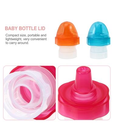 Kisangel 4Pcs Spill Proof Water Bottle Cover for Kids | SoftSip Food Pouch Top | Juice Soda Lid for Toddler Baby - Buy Online on SooperMarket.com